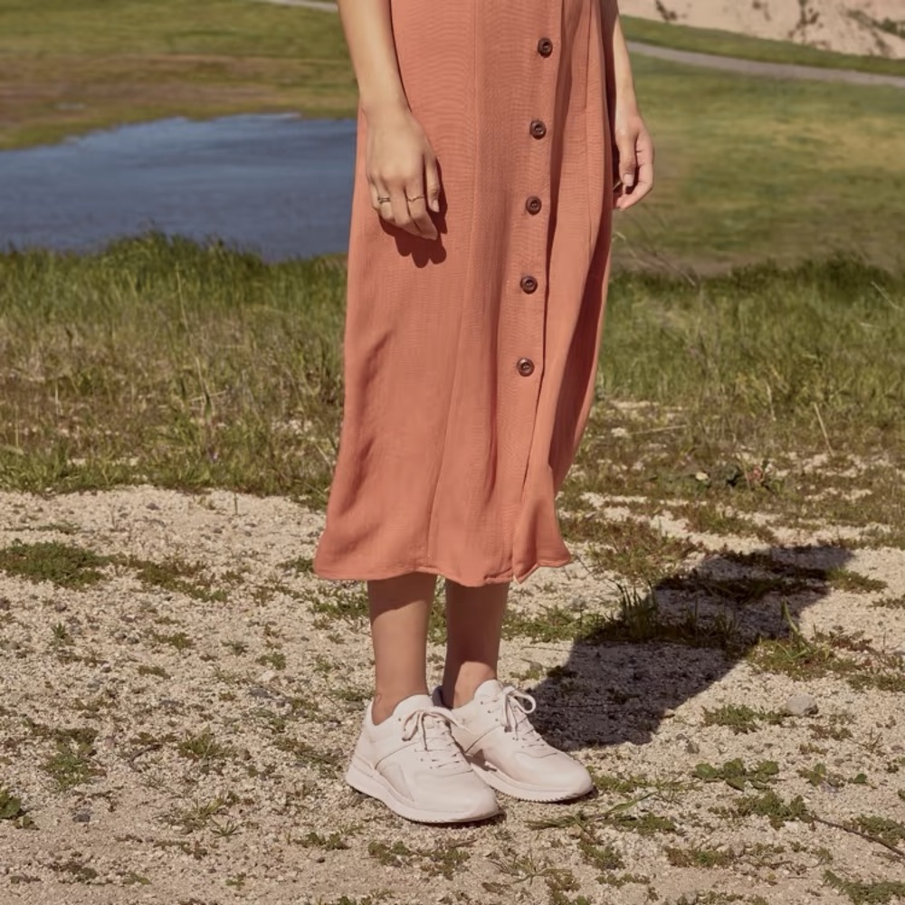 Everlane The Trainer blush pink sneakers NWOB size 10.5